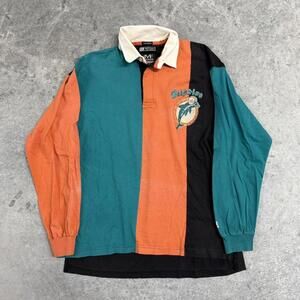 Vintage 90s Miami Dolphins Rugby Polo Shirt